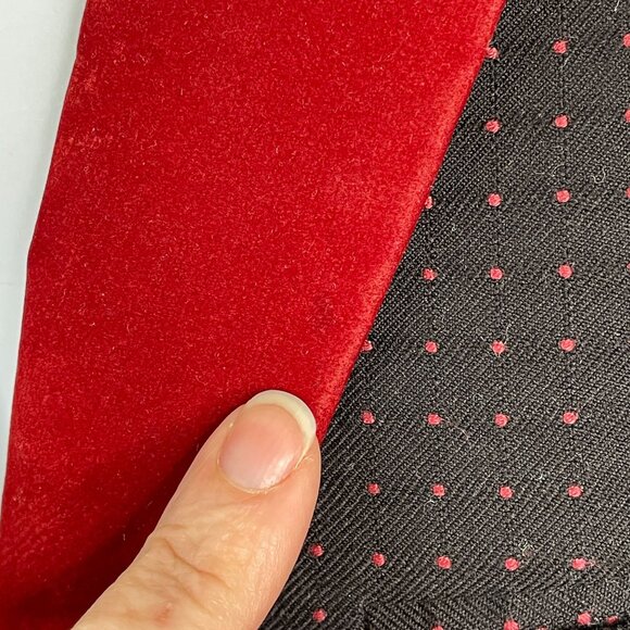 Vintage Y2K Velour Trim Retro Hipster Dinner Jacket 40 Slim Cocktail Blazer - Picture 7 of 16